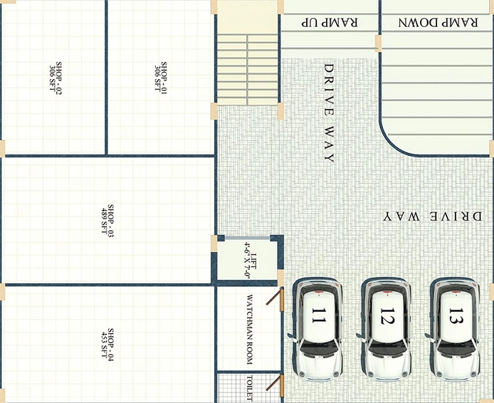 Master Plan of Qmaks Fatima Residency in Tolichowki, Hyderabad - Image 205045