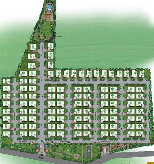Master Plan of Aditya Villa Grande in Kompally, Hyderabad - Image 205041