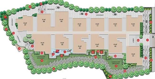 Master Plan of Om Sree Glory in Secunderabad, Hyderabad - Image 205124