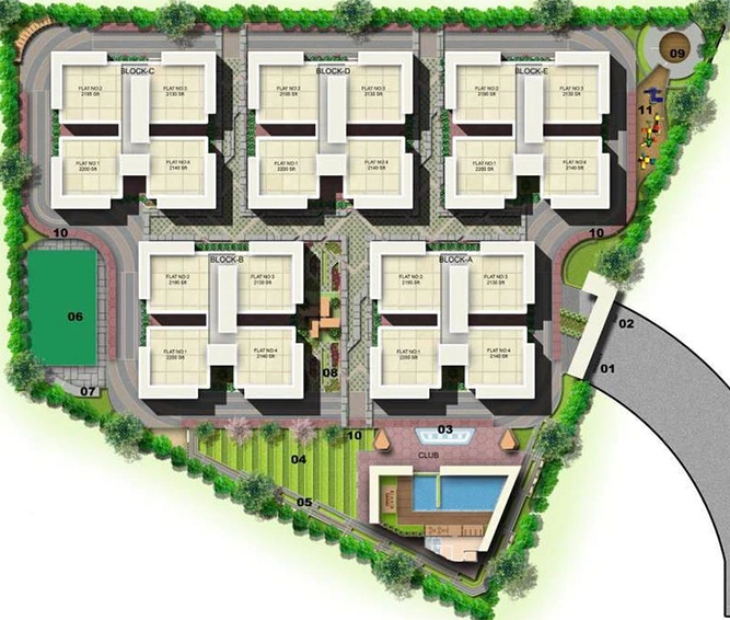 Master Plan of Om Sree Brilliance in Sainikpuri, Hyderabad - Image 205139