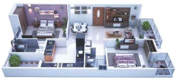 2 BHK Flat in Atz Estrella in Varthur, Bangalore - Image 827681