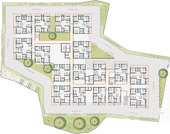 Master Plan of Anmol Terrasa in Miyapur, Hyderabad - Image 205278