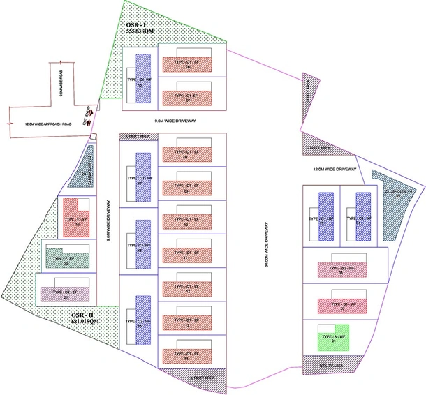 Master Plan of Casagrand Windsor Court in Gachibowli, Hyderabad - Image 205297