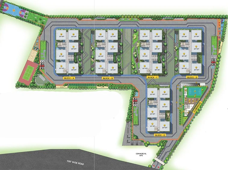 Master Plan of DSR Altitudes in Tellapur, Hyderabad - Image 205311
