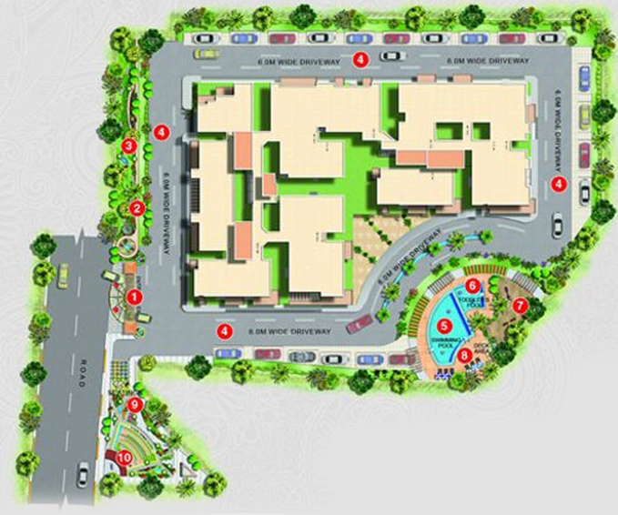 Master Plan of Myhna Heights in Whitefield, Bangalore - Image 205318