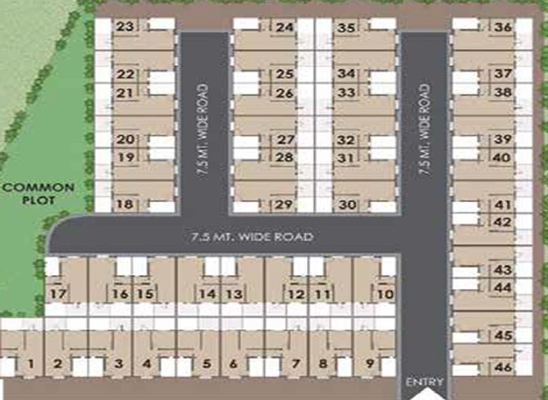 Master Plan of 7 Sky Greens in Nimeta, Vadodara - Image 117120