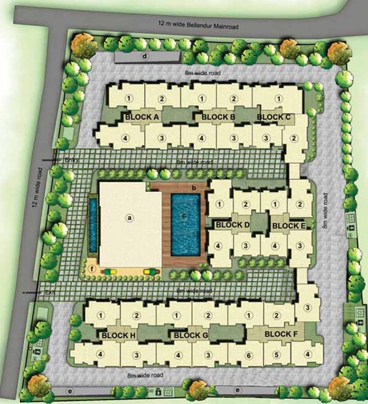 Master Plan of NEL Cape Cod in Bellandur, Bangalore - Image 205337