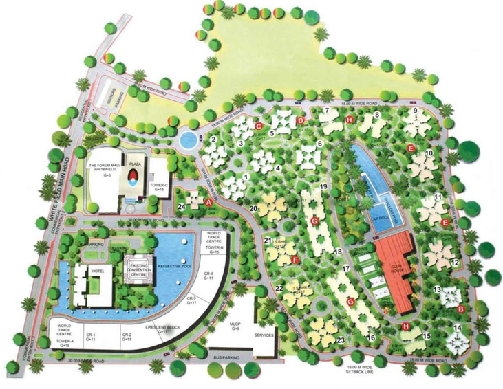Master Plan of Prestige Shantiniketan in Whitefield, Bangalore - Image 205390