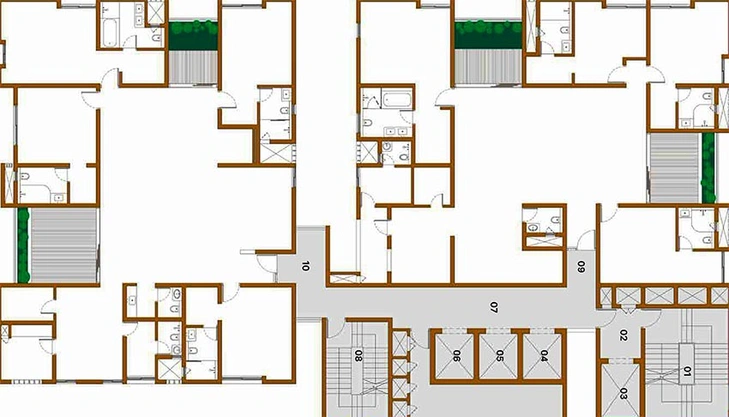 Floor Plan of Myscape Otomo in Financial District, Hyderabad - Image 205455