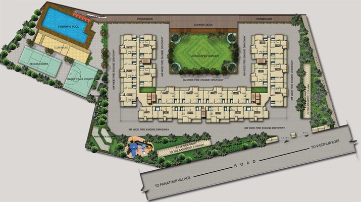Master Plan of Samruddhi Winter Green in Panathur, Bangalore - Image 205440