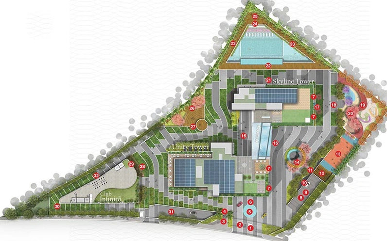 Master Plan of Navanaami Megaleio in Appa Junction, Hyderabad - Image 205526