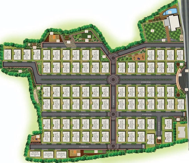 Master Plan of Om Sree Malabar Greens in Yapral, Hyderabad - Image 205553
