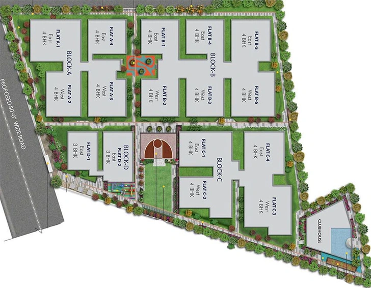 Master Plan of Sai Raghavendra BR Icon in Banjara Hills, Hyderabad - Image 205591