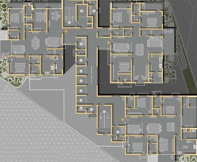 Floor Plan of Simchah Acasa in Kokapet, Hyderabad - Image 205608