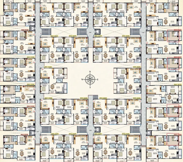 Floor Plan of United Elysium in Seegehalli, Bangalore - Image 205671