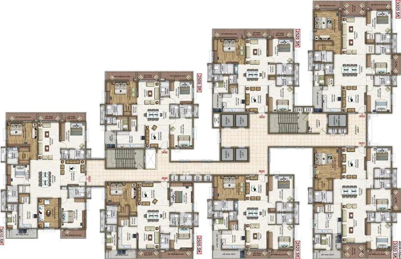 Floor Plan of Trendset Allure in Kokapet, Hyderabad - Image 205724