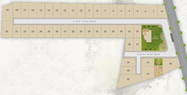 Master Plan of Santeria Highlands in Dandi Road, Surat - Image 205792