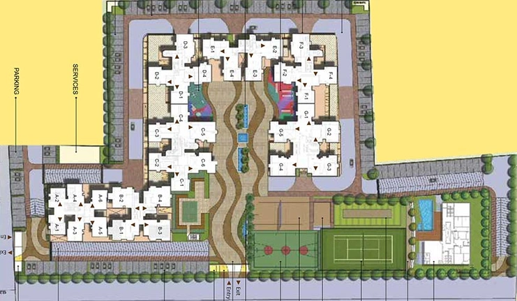 Master Plan of Arvind Sporcia in Rachenahalli, Bangalore - Image 205862