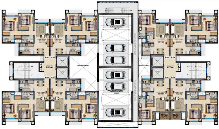 Floor Plan of Vaibhavlaxmi Address 51 in Bandra East, Mumbai - Image 91905