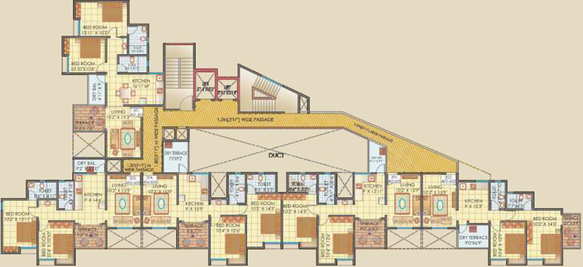 Floor Plan of BD Aurus in Baner, Pune - Image 116560
