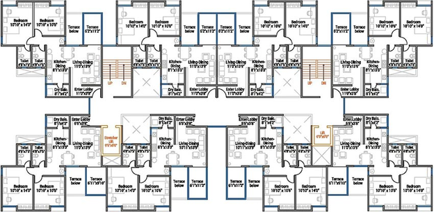 Floor Plan of Atria Dhanashree Aashiyana in Hinjewadi, Pune - Image 205963