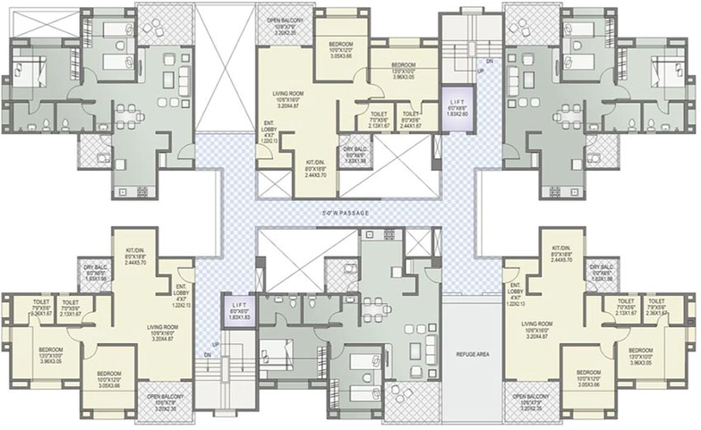 Floor Plan of Dharmavat Sunder Sanskruti Phase 4 in Vadgaon, Pune - Image 205985