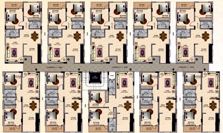 Floor Plan of AR Tulip in Whitefield, Bangalore - Image 206002