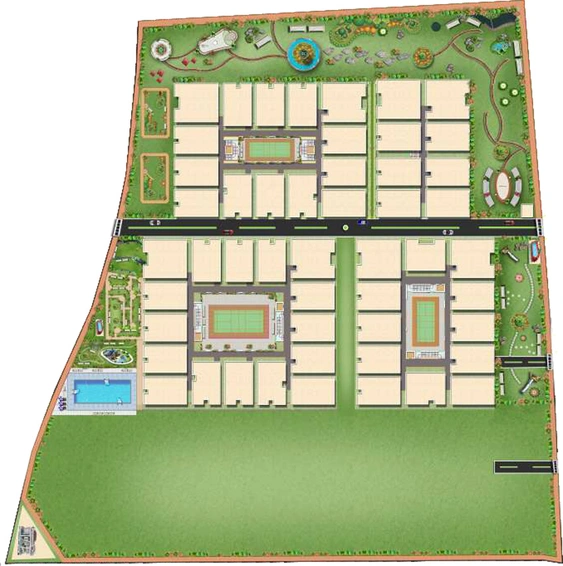 Master Plan of Virani JRK Gardens in TC Palaya, Bangalore - Image 206011