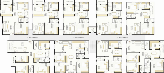 Floor Plan of Myspace Akshaya in Doddanekkundi, Bangalore - Image 206031