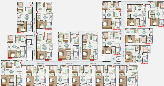 Floor Plan of Seven Hills Sreepadam Grand in Seegehalli, Bangalore - Image 206062