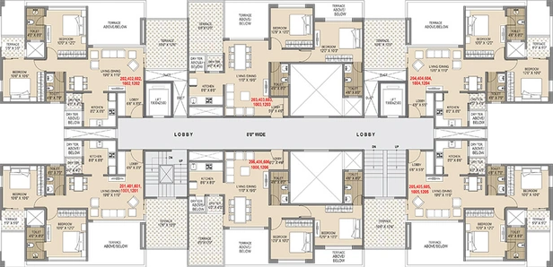 Floor Plan of 5 Star Royal Entrada in Wakad, Pune - Image 206075