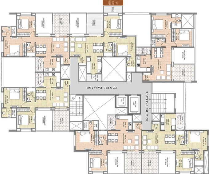 Floor Plan of 5 Star Royal Majestic in Rahatani, Pune - Image 206084
