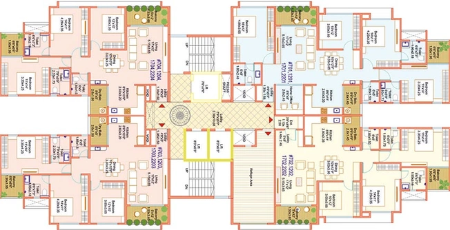 Floor Plan of Dream Elegance in Balewadi, Pune - Image 206109