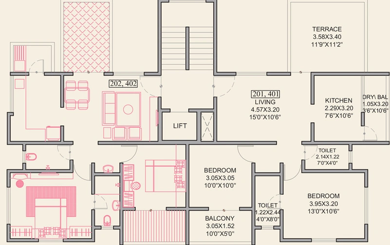 Floor Plan of Siddhi Pearl in Baner, Pune - Image 116571