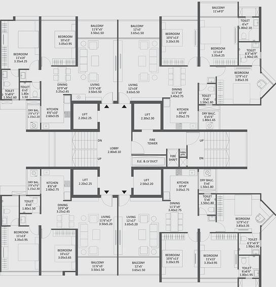 Floor Plan of Mantra Codename Joypin in Kharadi, Pune - Image 206215