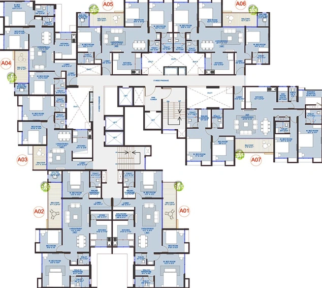 Floor Plan of Namrata Amberwood in Rahatani, Pune - Image 206238