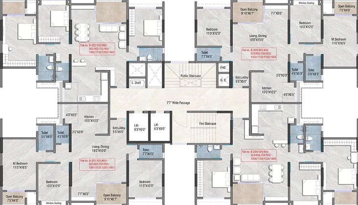 Floor Plan of Rohit 108 Avyana in Ravet, Pune - Image 206249
