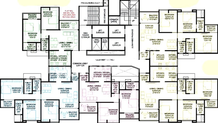 Floor Plan of Vardhaman Altezza in Tathawade, Pune - Image 206308
