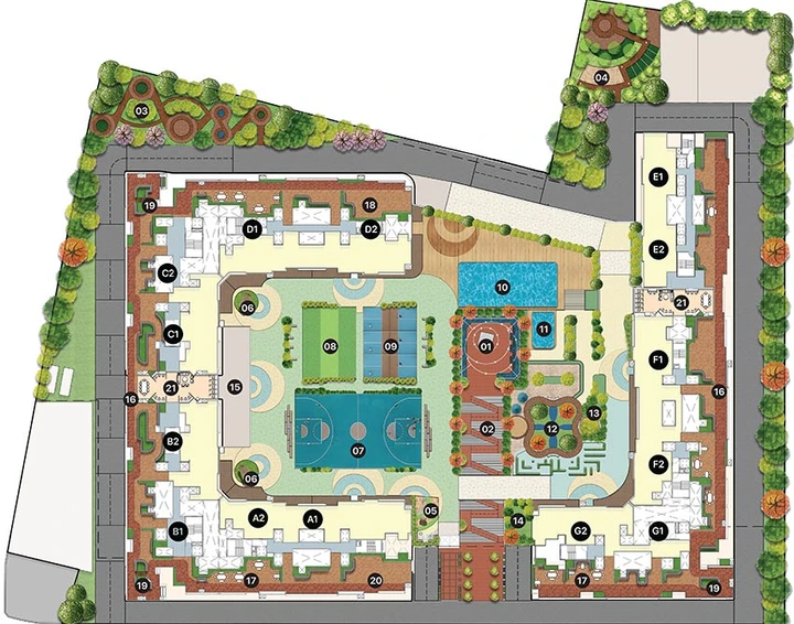 Master Plan of Vilas Yashwin Urbo Centro in Wakad, Pune - Image 206319