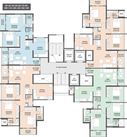 Floor Plan of Yashada Dreamsong in Mamurdi, Pune - Image 206328