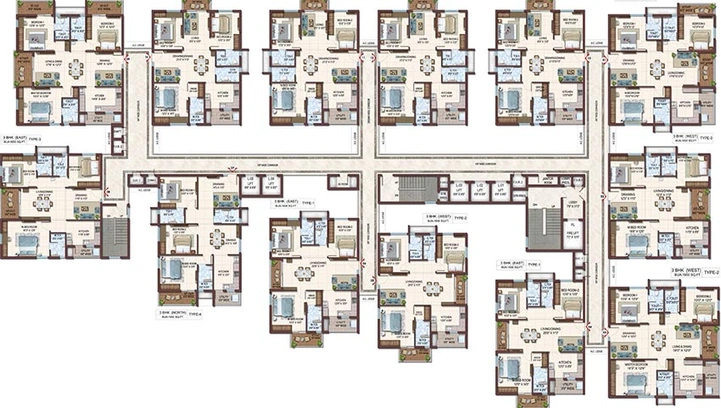 Floor Plan of Prosperiti Ekam in Velimela, Hyderabad - Image 206466