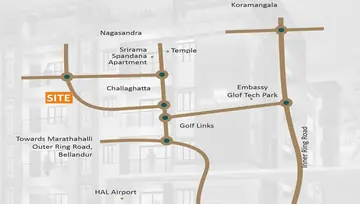 Location of Hashmitha NR Prime Residency - Image 206497