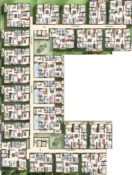 Floor Plan of Prithvi Desire Tree in Varthur, Bangalore - Image 206513