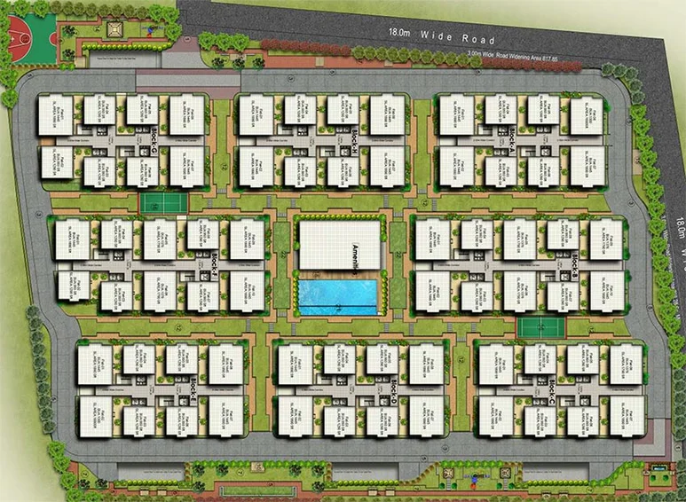 Master Plan of SNR Elite in Gopanpally, Hyderabad - Image 206532