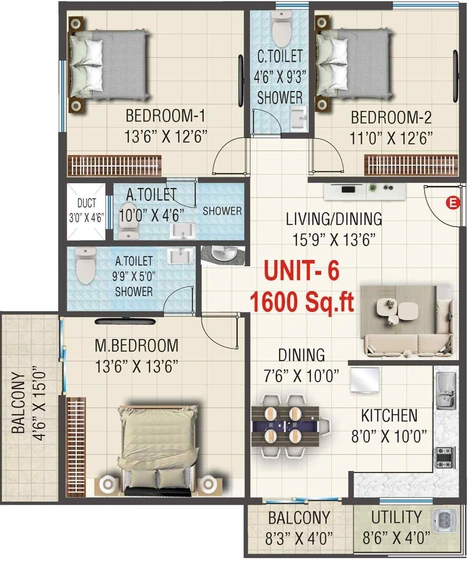 3 BHK Flat in Sai Kiran Garden Square in Uttarahalli, Bangalore - Image 828071