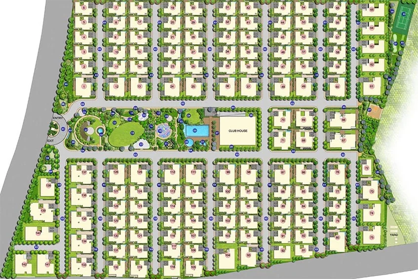 Master Plan of Honer Richmont in Hitech City, Hyderabad - Image 206566