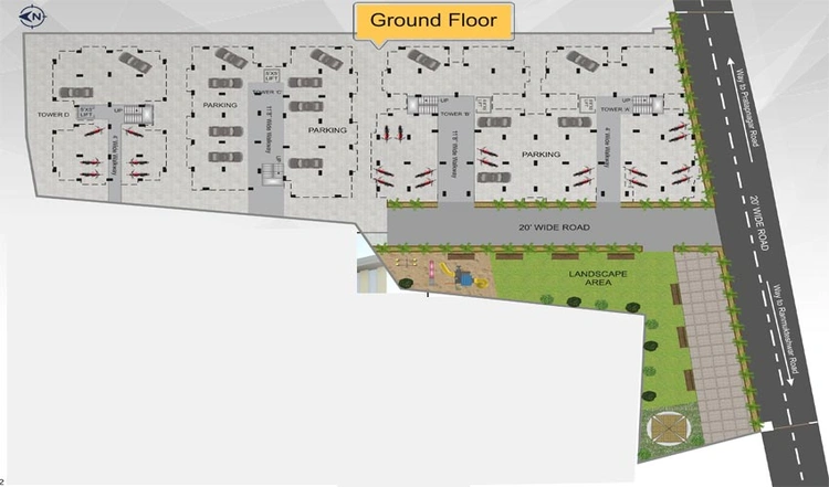 Master Plan of JC Bansi Heights in Navapura, Vadodara - Image 117849