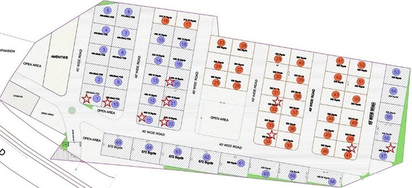 Master Plan of Keerthi Westwinds in Narsingi, Hyderabad - Image 206588