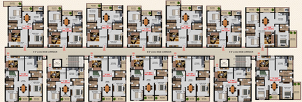 Floor Plan of SKR Aura in Sarjapur Road, Bangalore - Image 206599