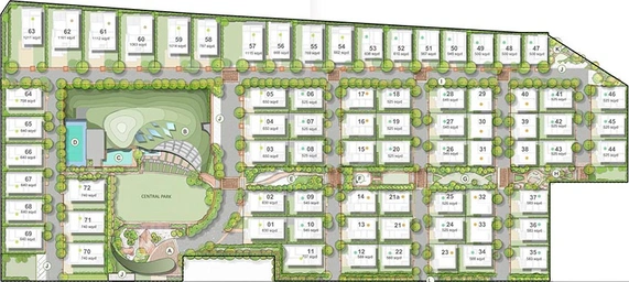 Master Plan of Myscape Courtyard in Financial District, Hyderabad - Image 206627